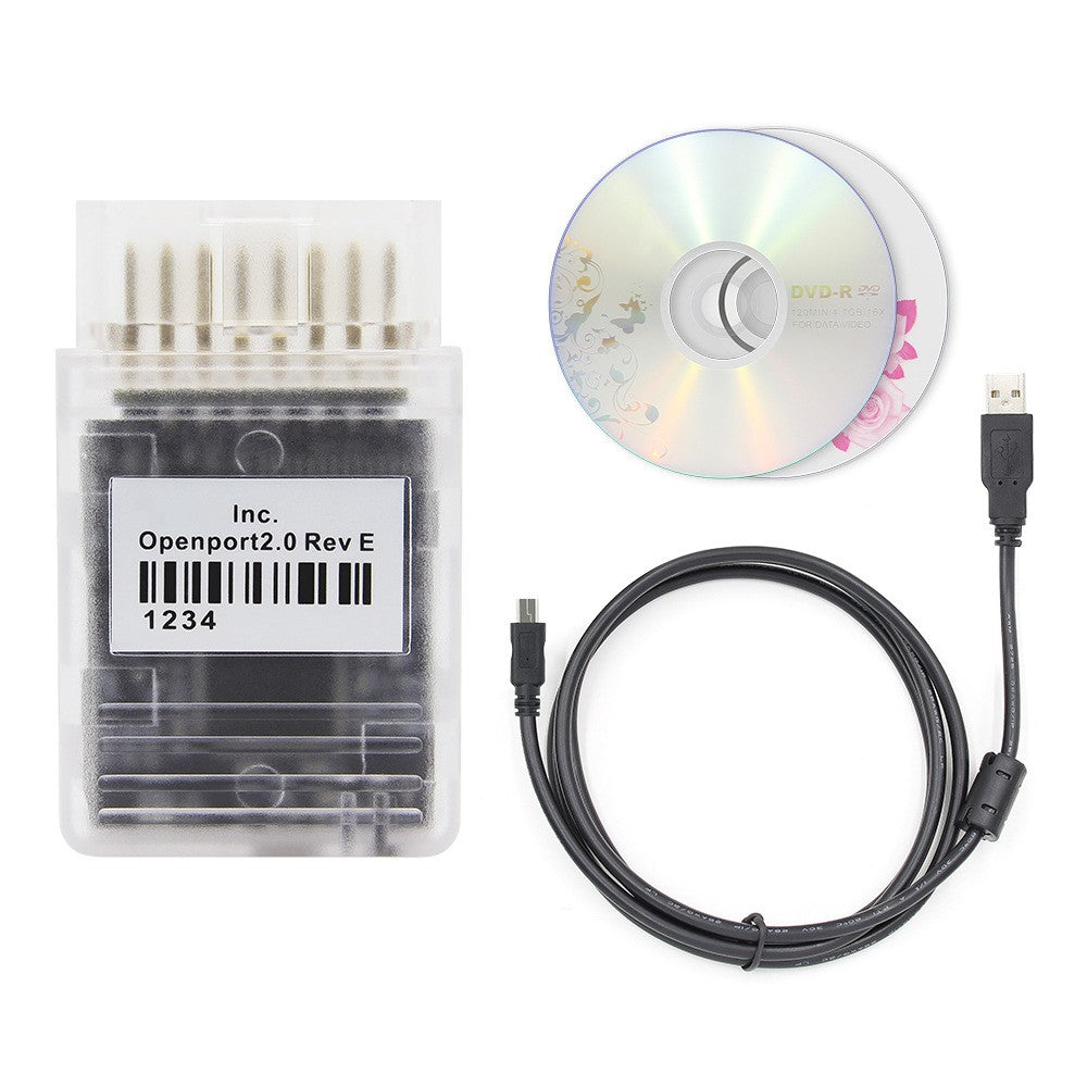 OpenPort 2.0 ECU Flash OBD / OBD2 Tuning Car Diagnostic Tool J2534 Scanner with Recording Disc