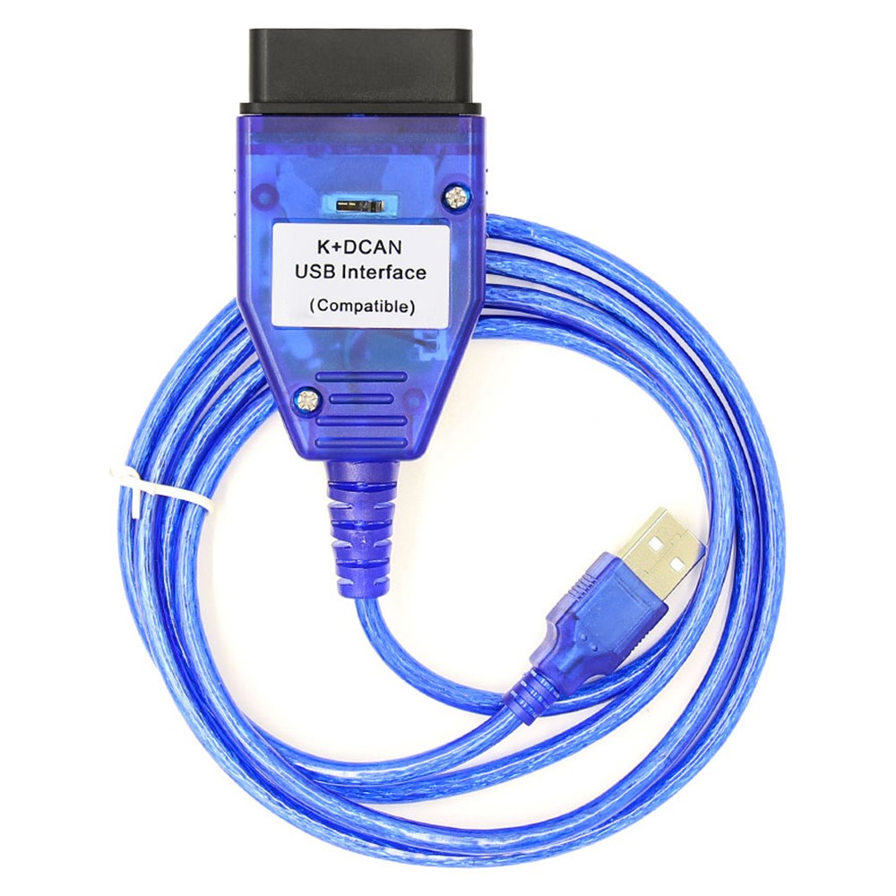 K + DCAN K-CAN FTDI Chip for E60 / E61 / E83 / E81 / E87 OBD2 Auto Car Diagnostic Tool OBD 2 Scanner USB Interface Cable
