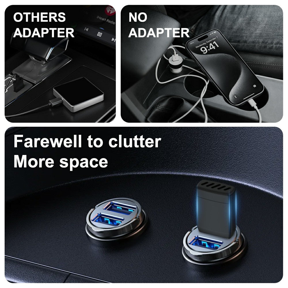 CP022 Wireless CarPlay Adapter Android Auto Converter Wired to Wireless Car Play Dongle Plug Play USB Adapter