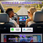 CP025 2-i-1 trådløs CarPlay Android Auto-adapter Wi-Fi 6 5GHz bilforbindelsesmodul Kablet til trådløs Plug Play Car Link Box