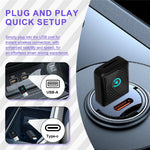 CP025 2-i-1 trådløs CarPlay Android Auto-adapter Wi-Fi 6 5GHz bilforbindelsesmodul Kablet til trådløs Plug Play Car Link Box