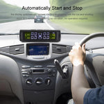 T26 Solar Powered TPMS Buzzer Alert Tire Pressure Monitoring System with 4 External Sensors, Basic Version