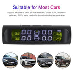 T26 Solar Powered TPMS Buzzer Alert Tire Pressure Monitoring System with 4 External Sensors, Basic Version
