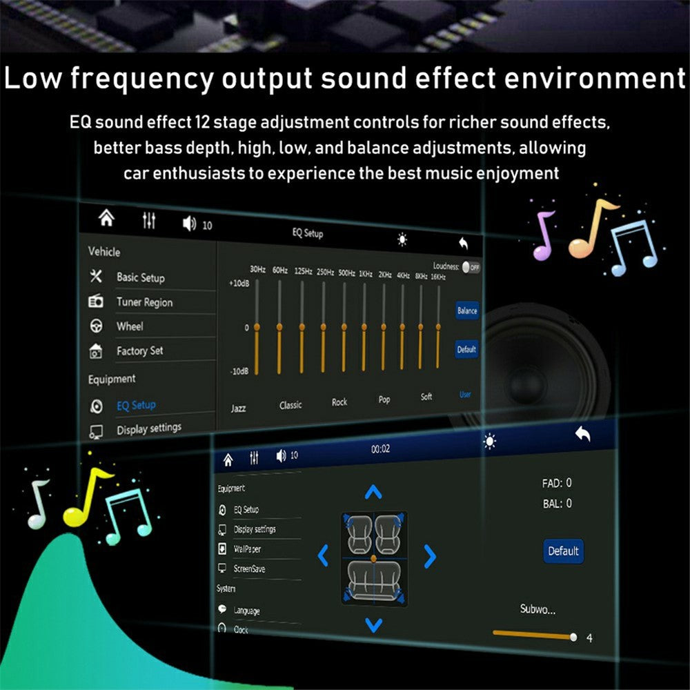 6290W 6.9 Inch Touch Screen Single Din Car Stereo Radio CarPlay Android Auto Bluetooth-compatible MP5 Player