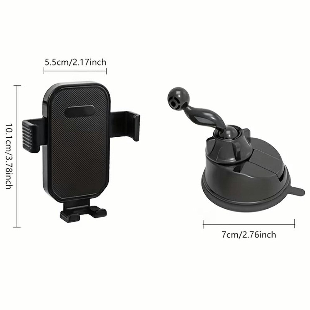 Car Dashboard Windshield Phone Mount Holder Suction Cup 360 Degree Adjustable Smartphone Stand