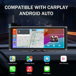 9 Inch Large Screen Allwinner V553 Wireless CarPlay Screen Multimedia Player with 4K + 1080P Front and Rear Dual Recording Dash Cam