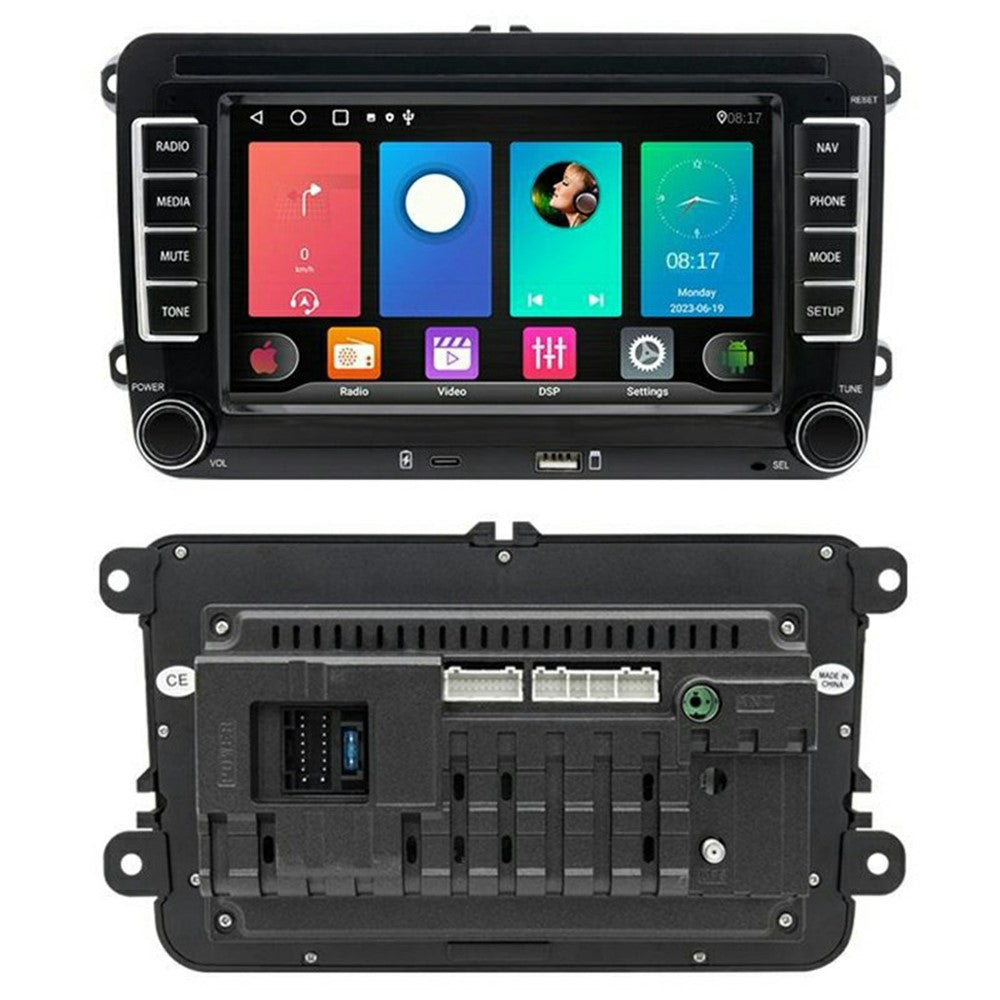 7 Inch CarPlay Android 9.0 Quad Core GPS Navigation Car Stereo Multimedia Player for Volkswagen 2003-2016, 2+32GB