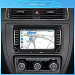 7 Inch CarPlay Android 9.0 Quad Core GPS Navigation Car Stereo Multimedia Player for Volkswagen 2003-2016, 2+32GB