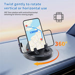 360 Degree Rotatable Car Phone Mount Auto Clamp Dashboard Cellphone Holder Stand