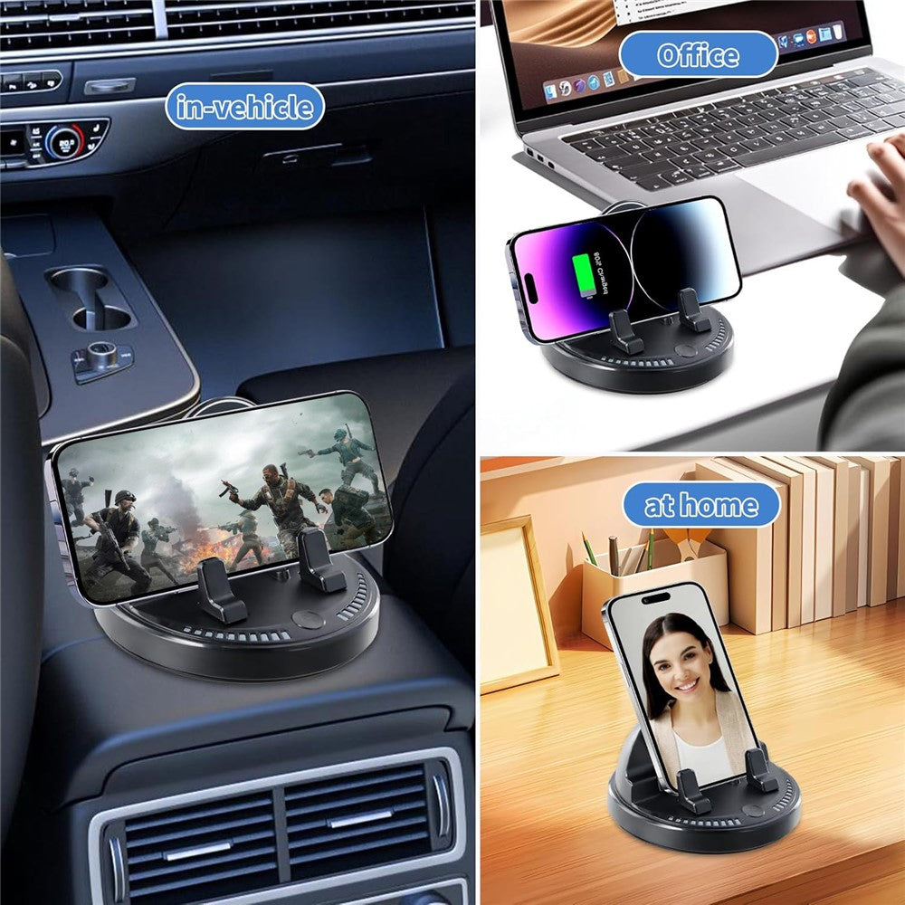 360 Degree Rotatable Car Phone Mount Auto Clamp Dashboard Cellphone Holder Stand