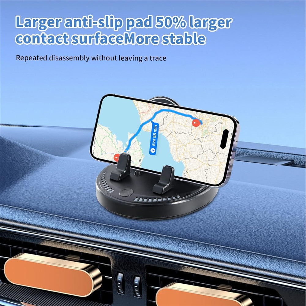 360 Degree Rotatable Car Phone Mount Auto Clamp Dashboard Cellphone Holder Stand