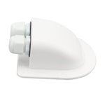 A6098 Solar Panel White Double Cable Entry Gland Box Waterproof RV Camper Solar Entry Housing with Screws