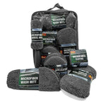 9Pcs Car Wash Kit Microfiber Towel Sponge Wax Applicator Wheel Brush Scratch Free Cleaning Set