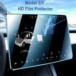 For Tesla Model 3 / Y (2019-2025) 15 Inch Car GPS Navigation Screen Protector Tempered Glass Film