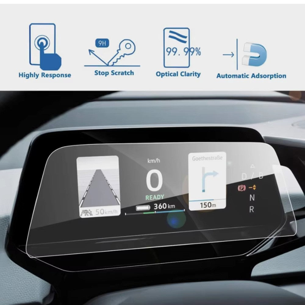 For ID.3 2021-2025 5.3 Inch Dashboard Screen Protector Anti-Fingerprint Tempered Glass Film