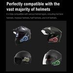 A3 PRO Motorcycle Helmet Bluetooth-compatible Intercom Headset with Hard Mic 1000m Range IP67 Waterproof Interphone