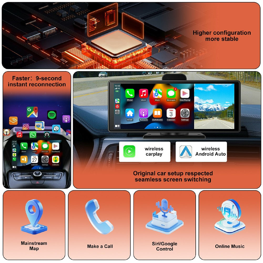 CP031-3 2 in 1 Wireless CarPlay Android Auto Adapter Plug and Play USB Dongle AI Box for Car