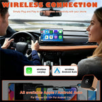 CP031-3 2 in 1 Wireless CarPlay Android Auto Adapter Plug and Play USB Dongle AI Box for Car