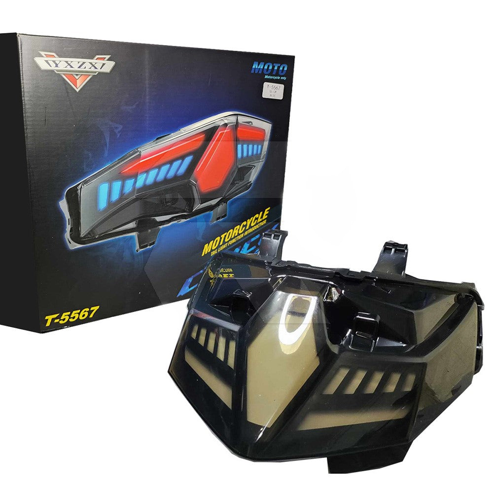 Motorcycle LED Tail Light for CLICK 125 / 150 / V1 / V2 / V3 / 125i V-Shape Turn Signal Brake Lamp