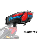 Motorcycle LED Tail Light for CLICK 125 / 150 / V1 / V2 / V3 / 125i V-Shape Turn Signal Brake Lamp