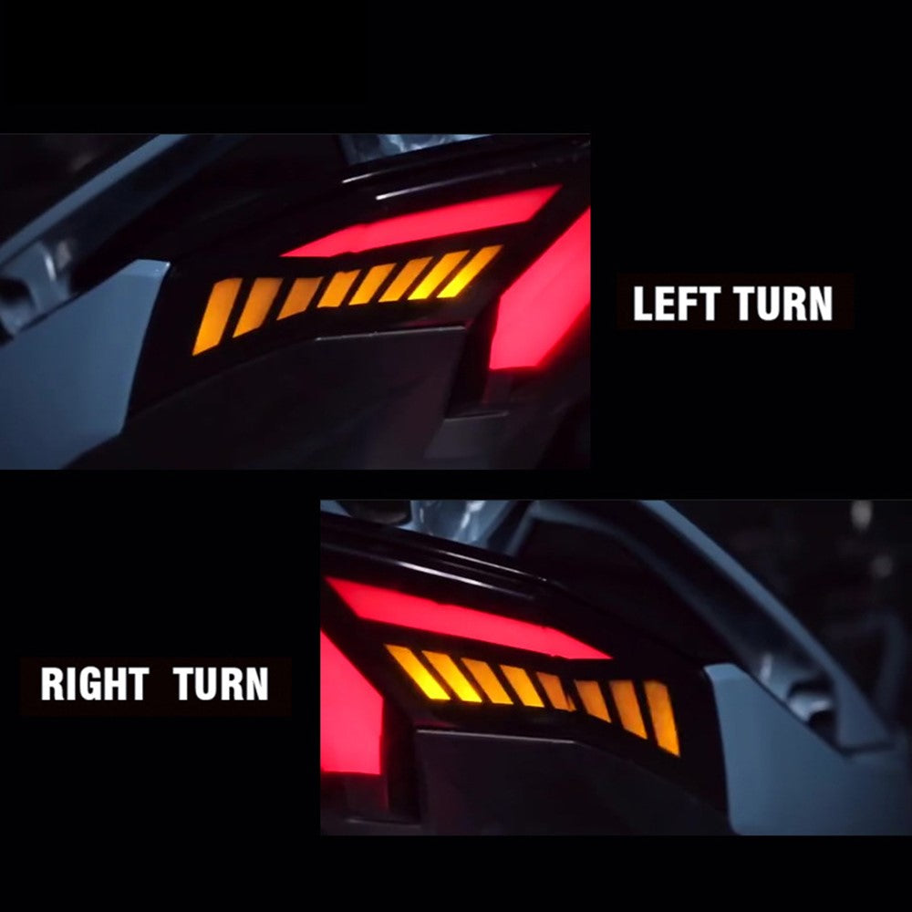 Motorcycle LED Tail Light for CLICK 125 / 150 / V1 / V2 / V3 / 125i V-Shape Turn Signal Brake Lamp