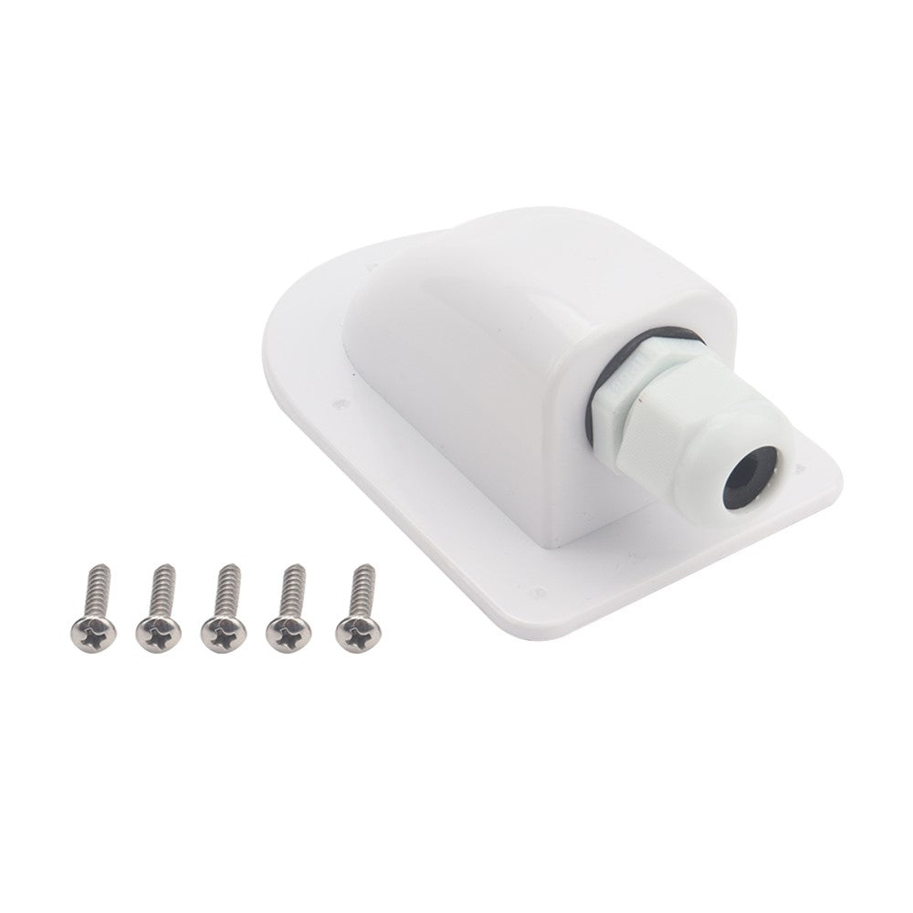 A6097 White Solar Single Cable Entry Gland Box Waterproof ABS Solar Entry Housing for RVs