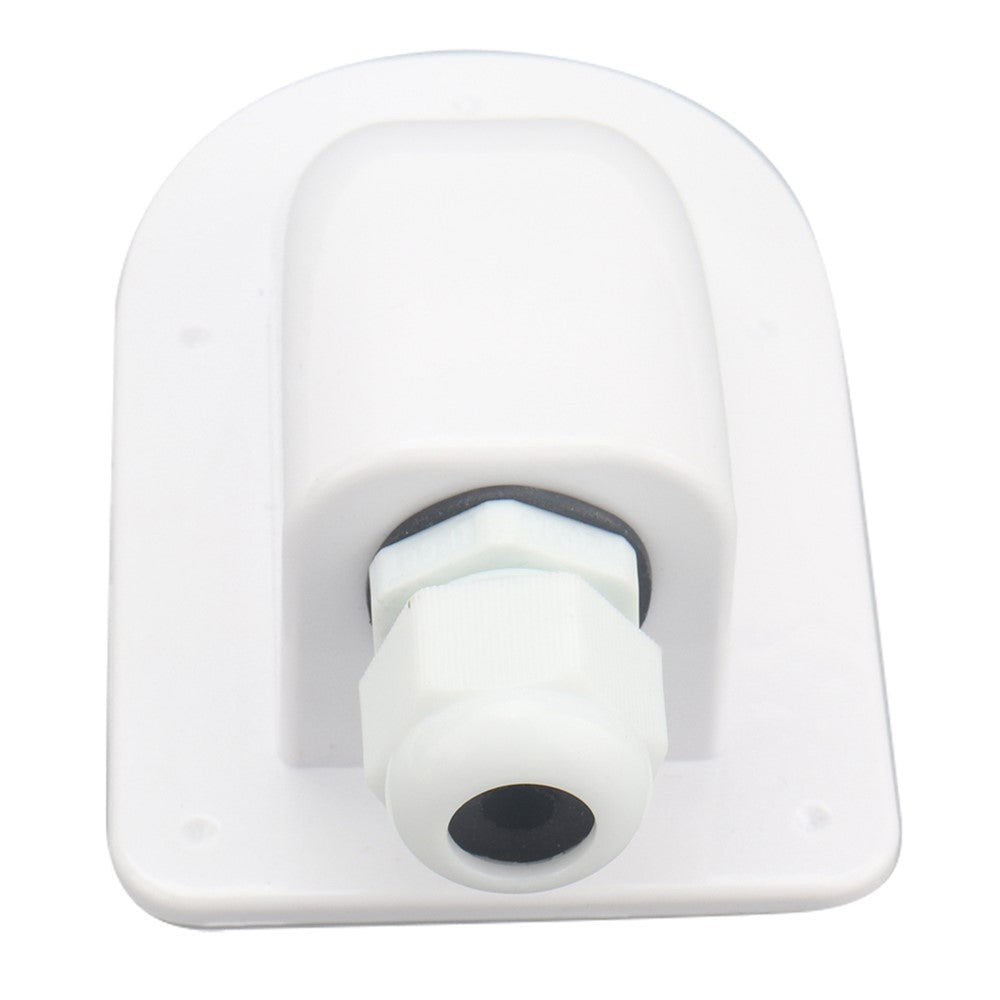 A6097 White Solar Single Cable Entry Gland Box Waterproof ABS Solar Entry Housing for RVs