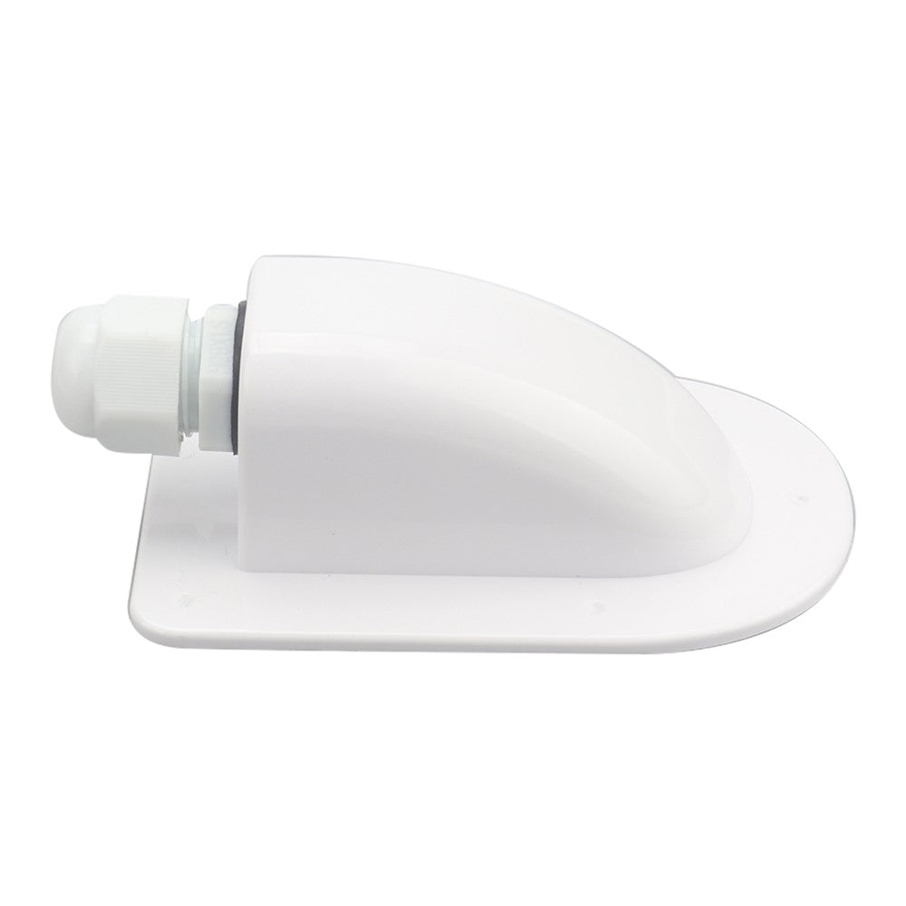 A6097 White Solar Single Cable Entry Gland Box Waterproof ABS Solar Entry Housing for RVs
