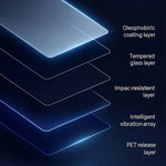 For MG4 2026 12.8 Inch Navigation Screen Film Anti Scratch HD Clear Tempered Glass Screen Protector