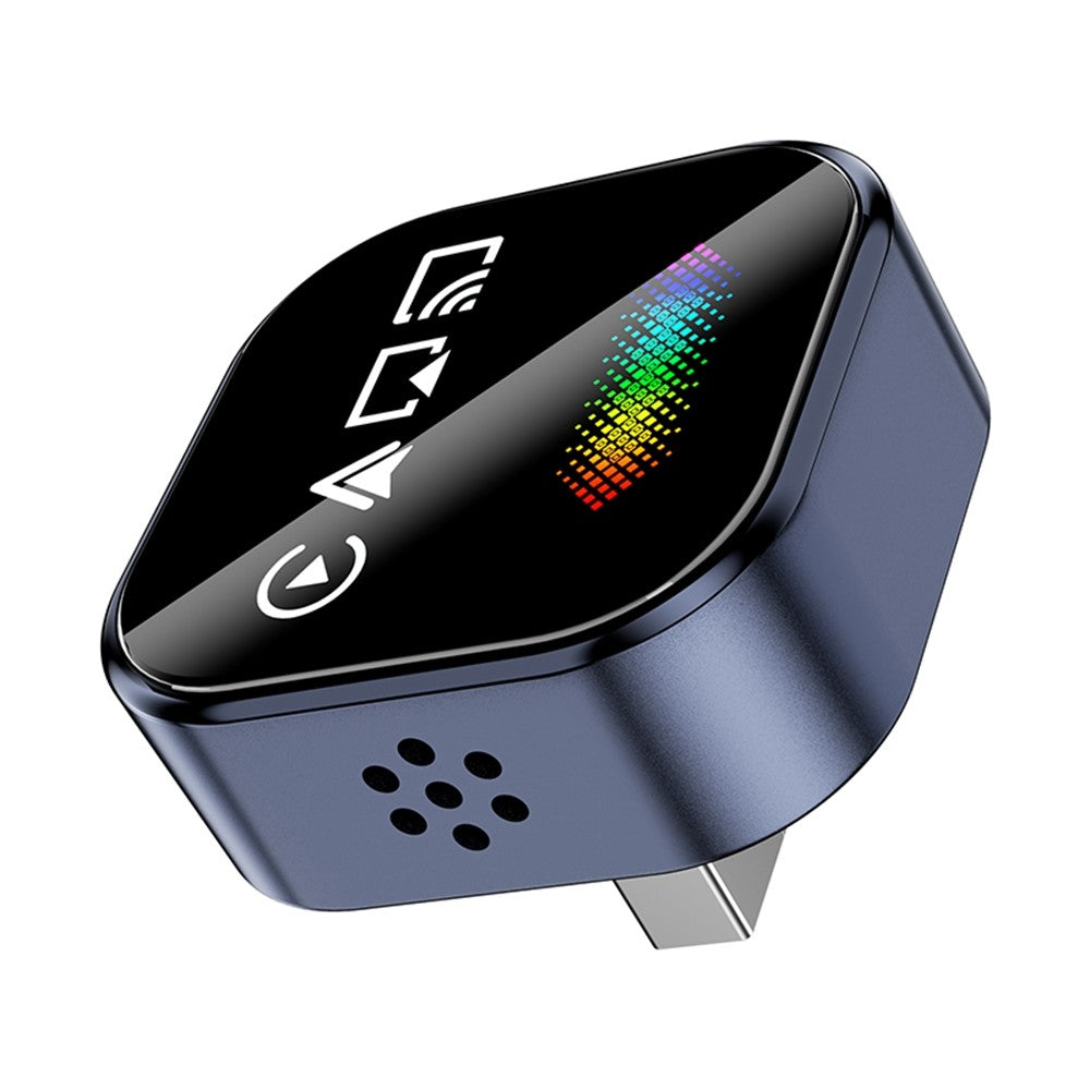 Q1A 4-i-1 Kablet til Trådløs CarPlay Android Auto Adapter USB Dongle Understøtter AirPlay og Mirror Link, med Åndedrætslys