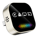 Q1A 4-i-1 Kablet til Trådløs CarPlay Android Auto Adapter USB Dongle Understøtter AirPlay og Mirror Link, med Åndedrætslys