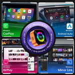 Q1A 4 in 1 CarPlay Android Auto AirPlay Mirror Link Adapter Bluetooth-compatible / WiFi Wireless AI Box USB Dongle