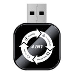 Q1AS 4-i-1 Trådløs CarPlay Android Auto AirPlay MirrorLink Adapter Bluetooth-kompatibel / WiFi USB-dongle