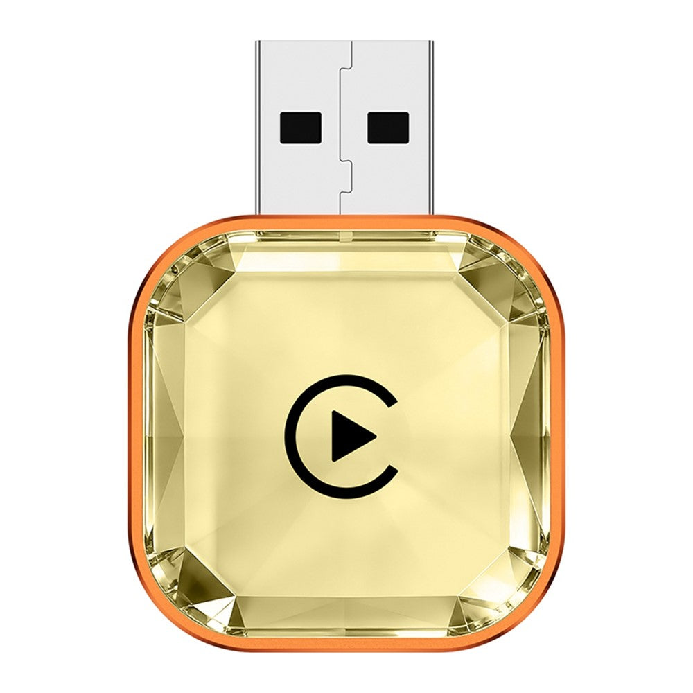 Q1AS 4-in-1 Diamond Cut Wireless CarPlay Adapter Wired to Wireless Android Auto AirPlay Mirror Link USB Dongle