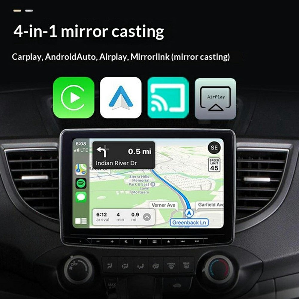 Q1AF Wireless Carplay Adapter Smart AI Box Airplay Mirror Link Android Auto Carplay 4 in1 Wired to Wireless USB Dongle
