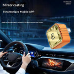 Q1BVS Wired to Wireless CarPlay Adapter 4 in 1 CarPlay Android Auto AirPlay Mirror Link Smart Box