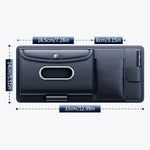 Car Sun Visor Organizer Tissue Box Holder Glasses Storage Compartment Multi-functional Card Storage Pouch for Cars Trucks