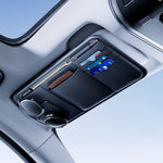 Car Sun Visor Organizer Multi-Function Storage Bag Glasses Card Holder Document Storage Pouch