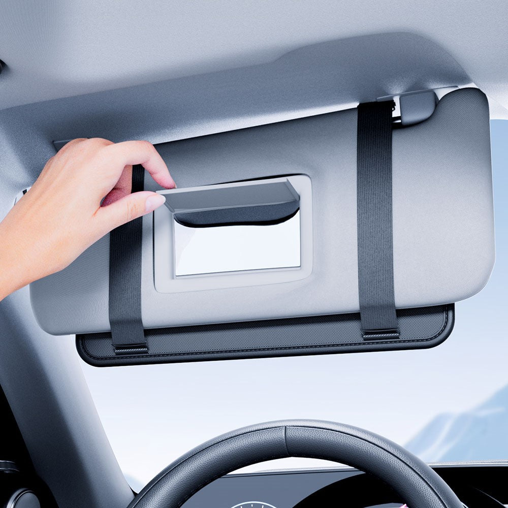 Car Sun Visor Organizer Multi-Function Storage Bag Glasses Card Holder Document Storage Pouch