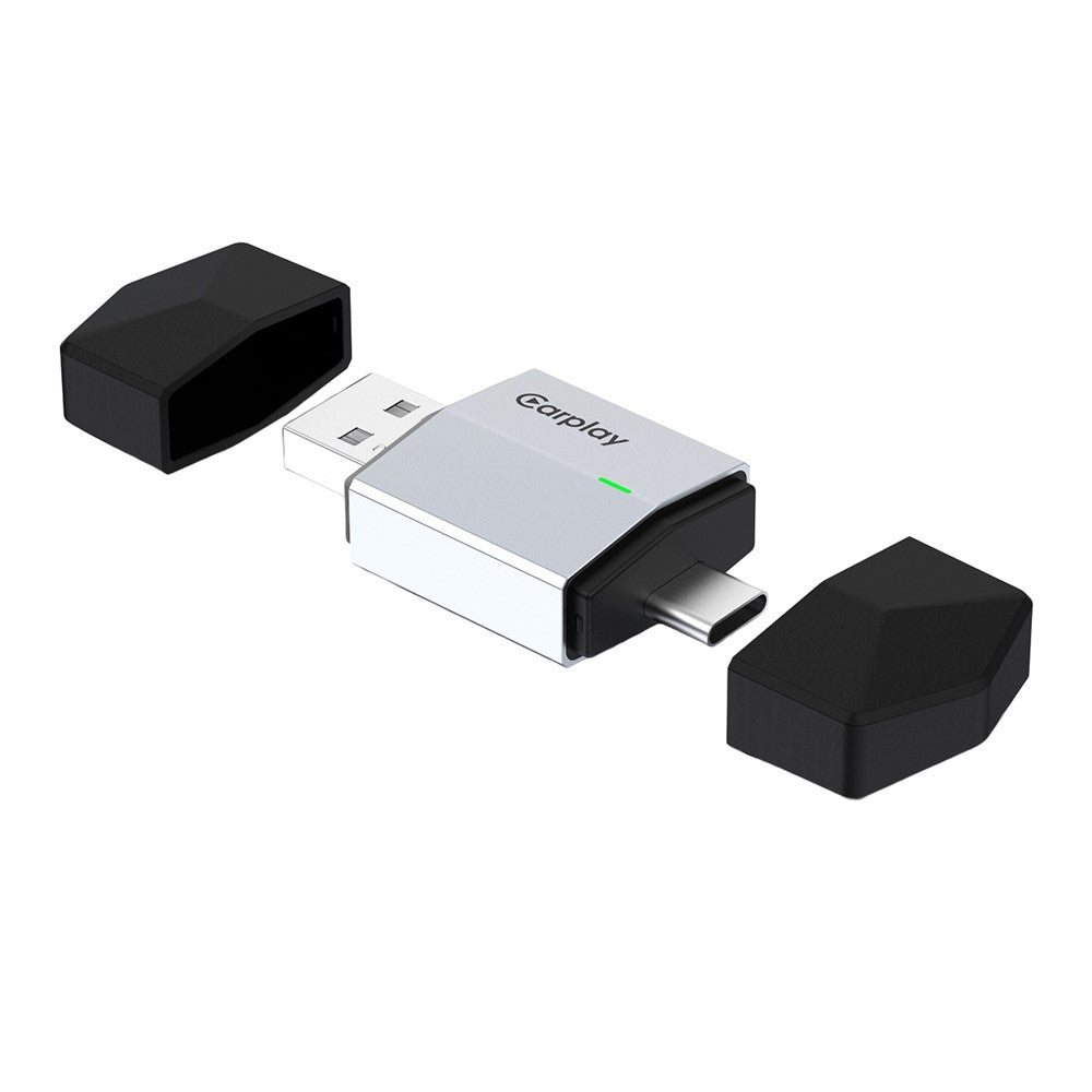 TYS-4262AC 2-in-1 Wireless CarPlay Android Auto Adapter Bluetooth-compatible WiFi USB-A USB-C Dual Interface Dongle