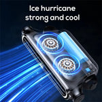 KLX05 Dual Turbine Portable Car Seat Cooling Fan 3-Speed Adjustable Rear Backrest Fan