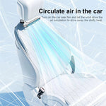 KLX05 Dual Turbine Portable Car Seat Cooling Fan 3-Speed Adjustable Rear Backrest Fan