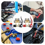 2 st snabbkopplingsbatteriterminaler 4-vägs bilbatteriterminalklämmor 12V/24V batteriterminalkontakter för bil, lastbil, husvagn