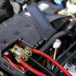 2 st snabbkopplingsbatteriterminaler 4-vägs bilbatteriterminalklämmor 12V/24V batteriterminalkontakter för bil, lastbil, husvagn