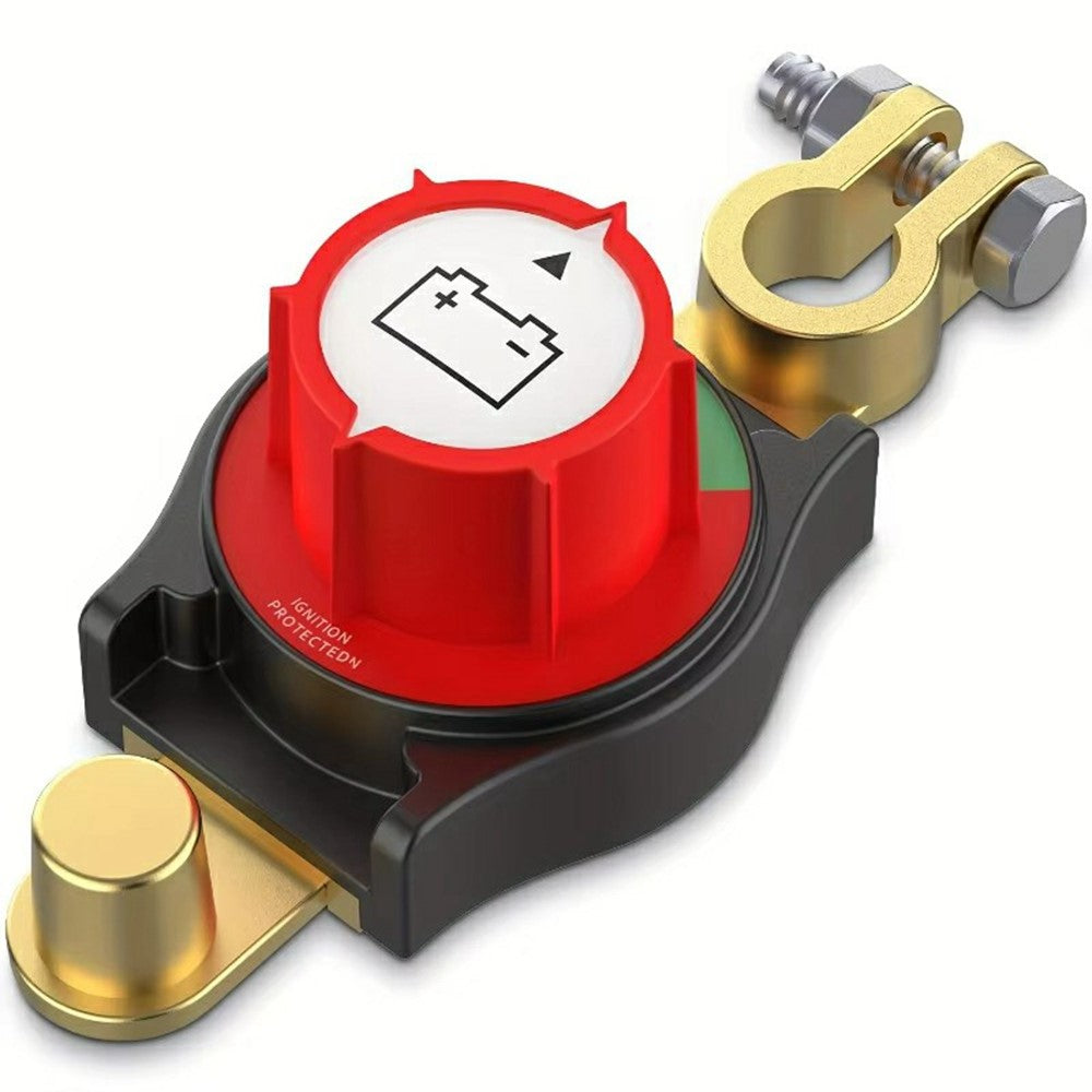 12V / 24V Battery Disconnect Switch Top Post Negative Terminal Master Switch for Car Truck RV Boat
