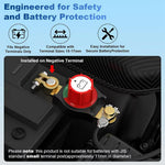 12V / 24V Battery Disconnect Switch Top Post Negative Terminal Master Switch for Car Truck RV Boat