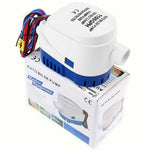 12V Bilge Pump 1100GPH Submersible Water Pump Auto Float Switch for RV Marine Boat