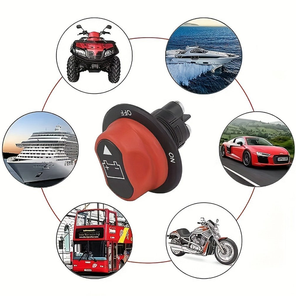 300A batteriafbryder, marin yacht- og bilafbryder, sort drejekontakt til båd, autocamper, lastbil og motorcykel