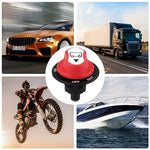 300A batteriafbryder, marin yacht- og bilafbryder, sort drejekontakt til båd, autocamper, lastbil og motorcykel