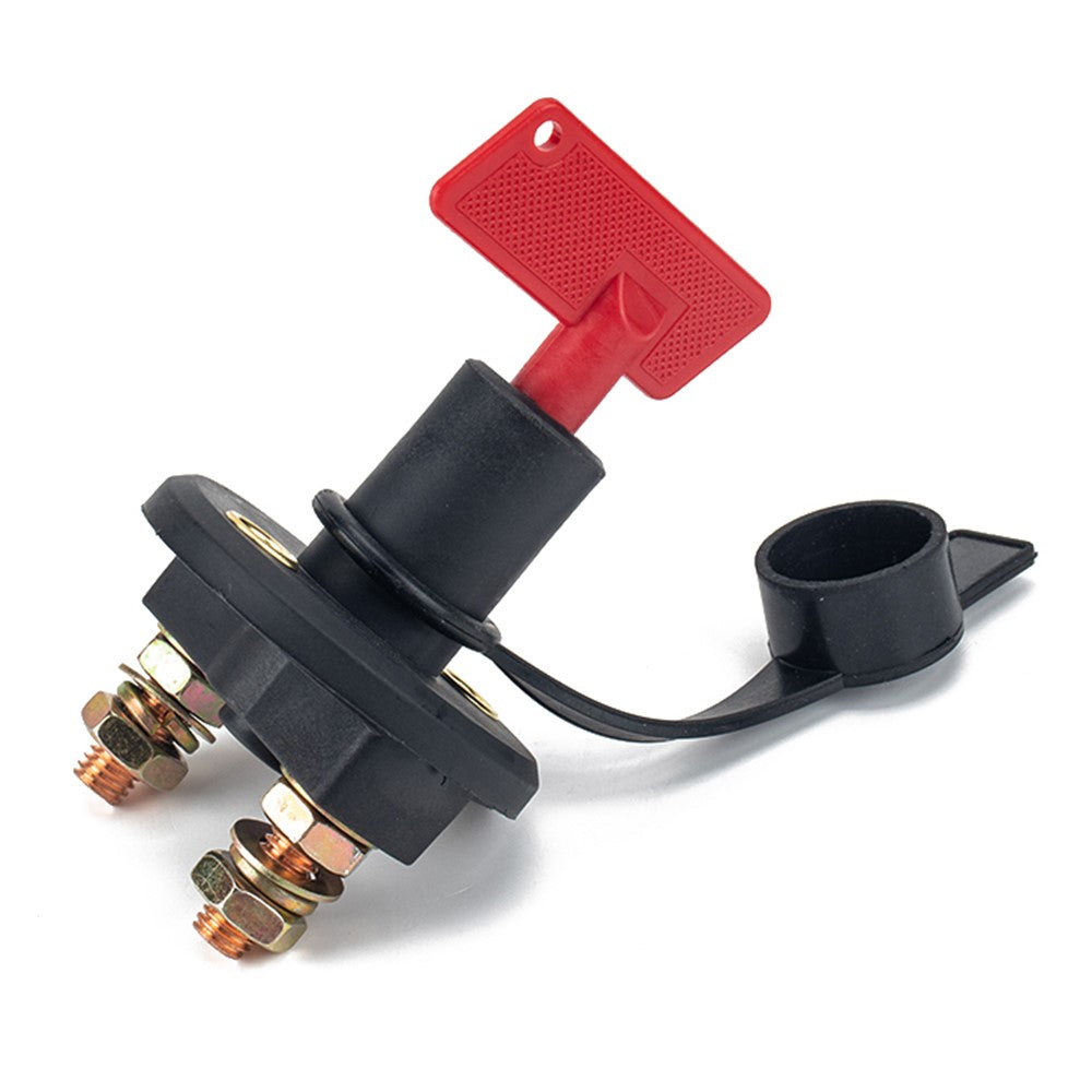 A2941 200A Car Boat Battery Kill Switch Isolator Power Disconnect Switch Heat Shrink Tube Wiring Terminal Kit with 2 Keys